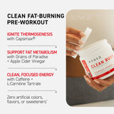 Kaged vaso preparado con Clean Burn, energía y sabor refrescante al instante