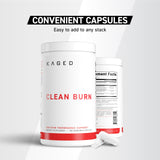 Kaged Clean Burn en uso durante entrenamiento mostrando apoyo sin estimulantes