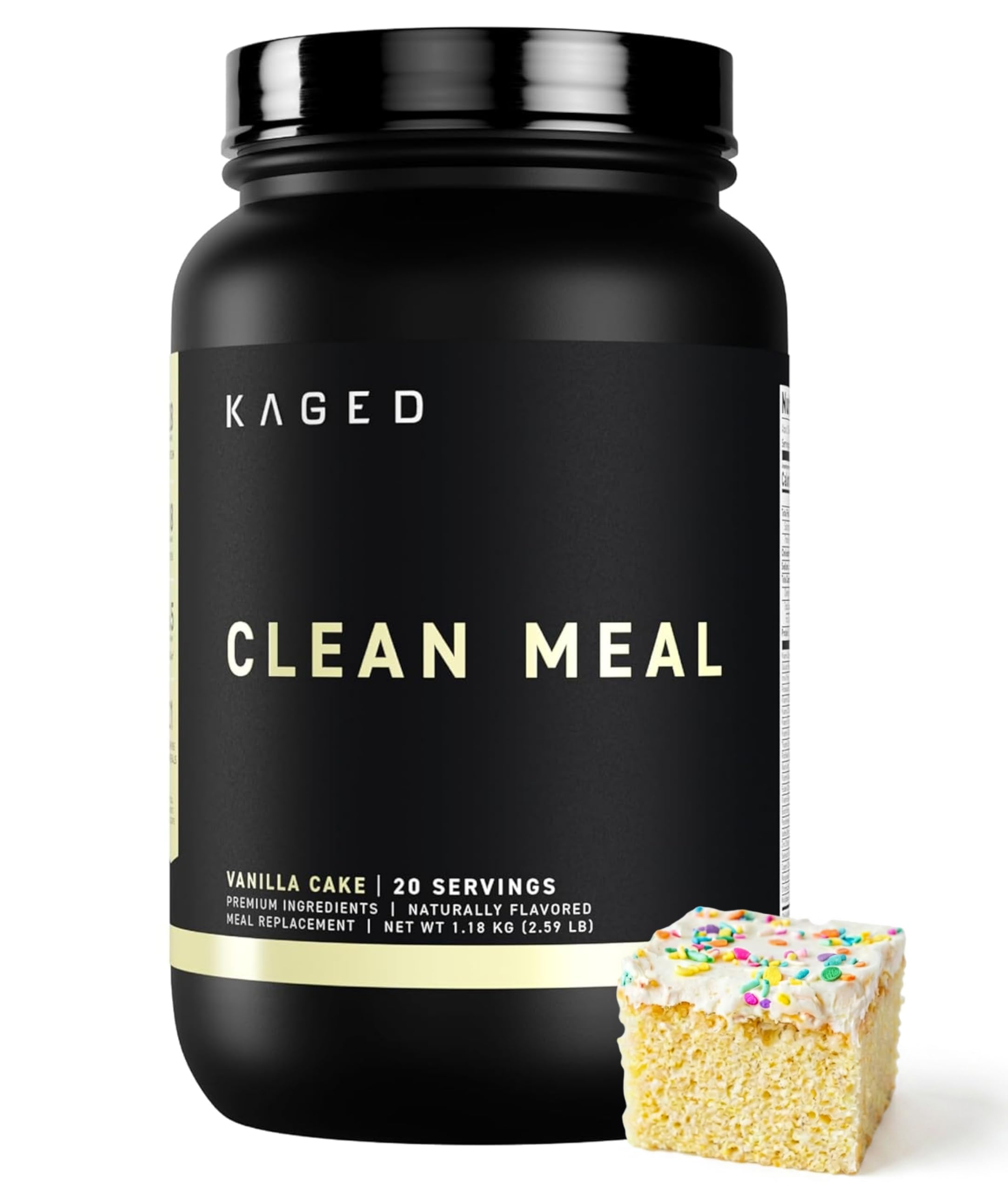 Kaged envase frontal mostrando etiqueta y beneficios claros