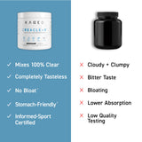 Botella deportiva con Kaged CreaClear mezclado, conveniencia para entrenamiento móvil