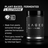 Kaged textura fina del polvo de glutamina, fácil disolución y mezcla