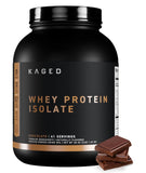 Kaged envase frontal de chocolate mostrando pureza y porciones