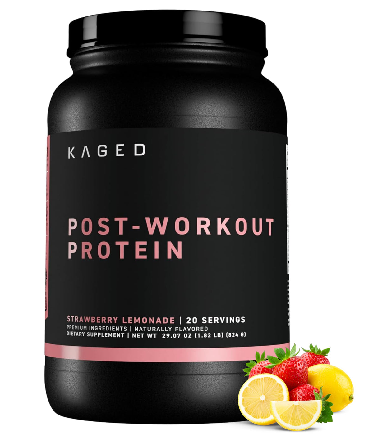Kaged envase frontal mostrando etiqueta y beneficios claros