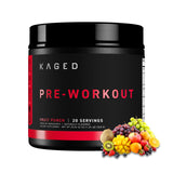 Kaged envase frontal fruit punch mostrando marca y beneficios