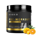 Kaged envase frontal mostrando marca y diseño, transmite confianza