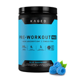 Kaged envase frontal Blue Raspberry mostrando diseño y ventaja energética