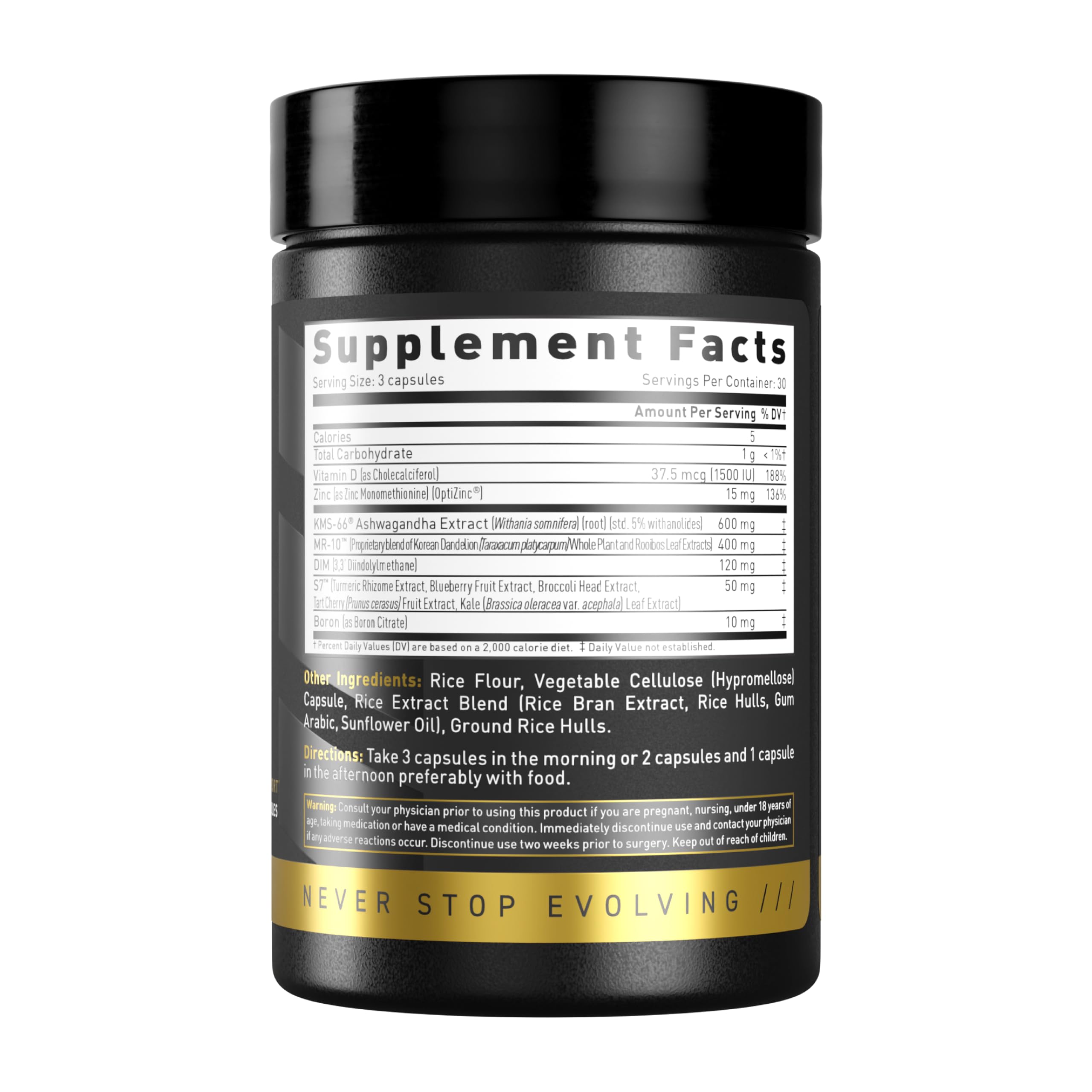 Kaged Test Elite etiqueta nutricional legible, información clara de dosis