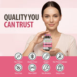 Kaibro Nutra mujer activa sosteniendo botella, favorece bienestar