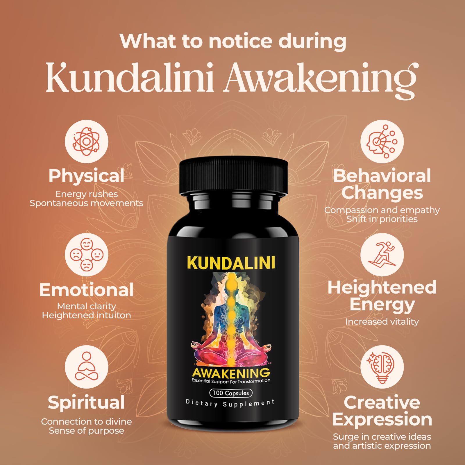 Kailash Herbals suplemento en práctica de meditación para apoyo