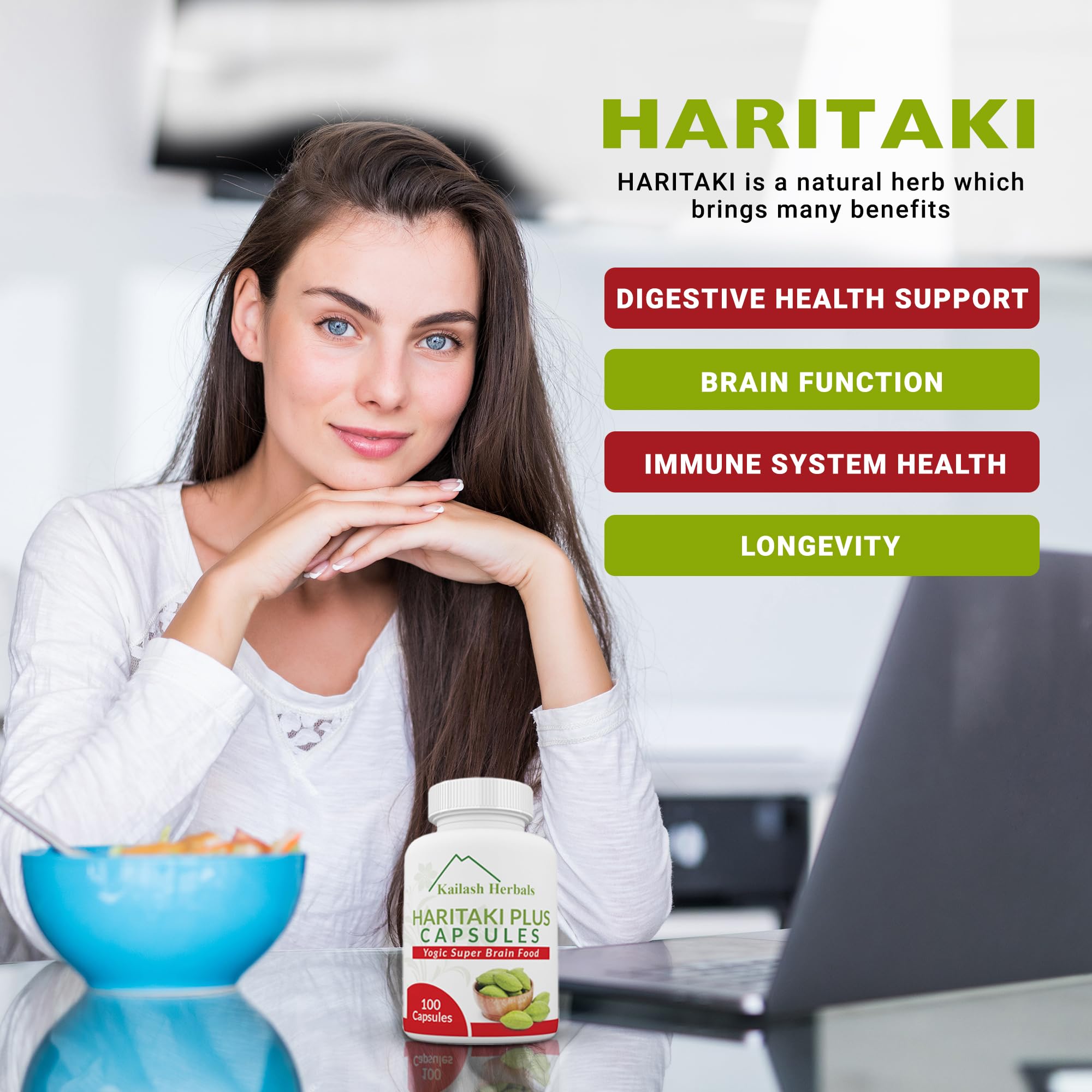 Kailash Herbals etiqueta con ingredientes orgánicos y certificaciones claras