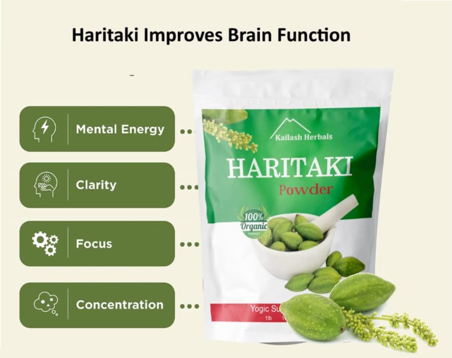 Kailash Herbals bote abierto con polvo listo para usar
