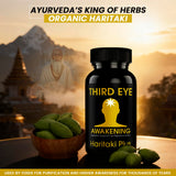 Kailash Herbals polvo de Haritaki textura fina que indica origen orgánico
