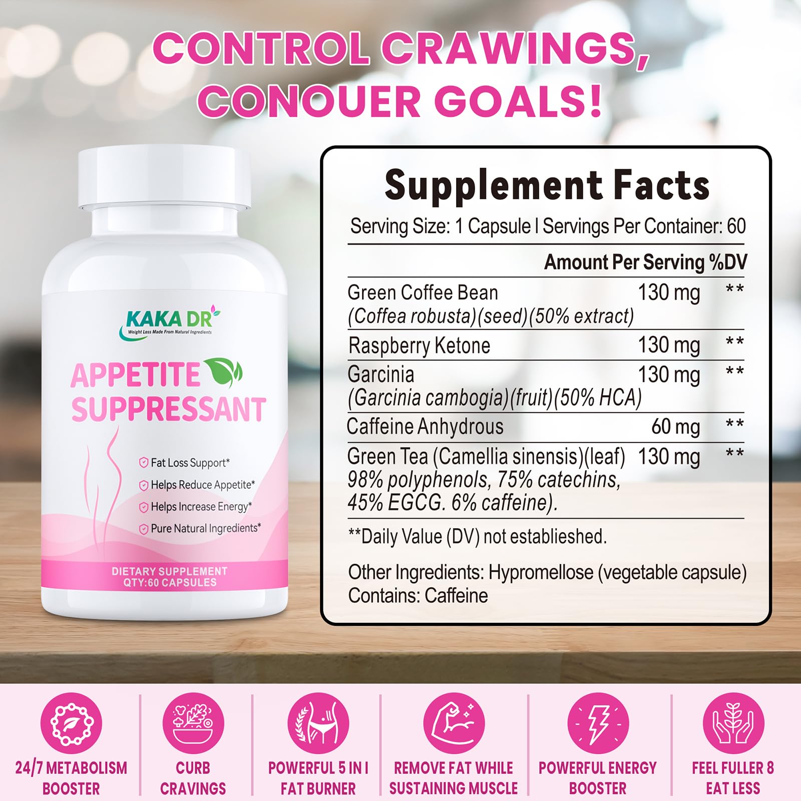KAKA DR etiqueta con ingredientes y pruebas de terceros para confianza
