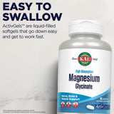 KAL etiqueta con información de magnesio, sin gluten y no-OGM