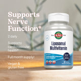 KAL etiqueta nutricional visible con lista de vitaminas clave