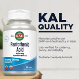 KAL etiqueta e ingredientes con información de laboratorio verificado