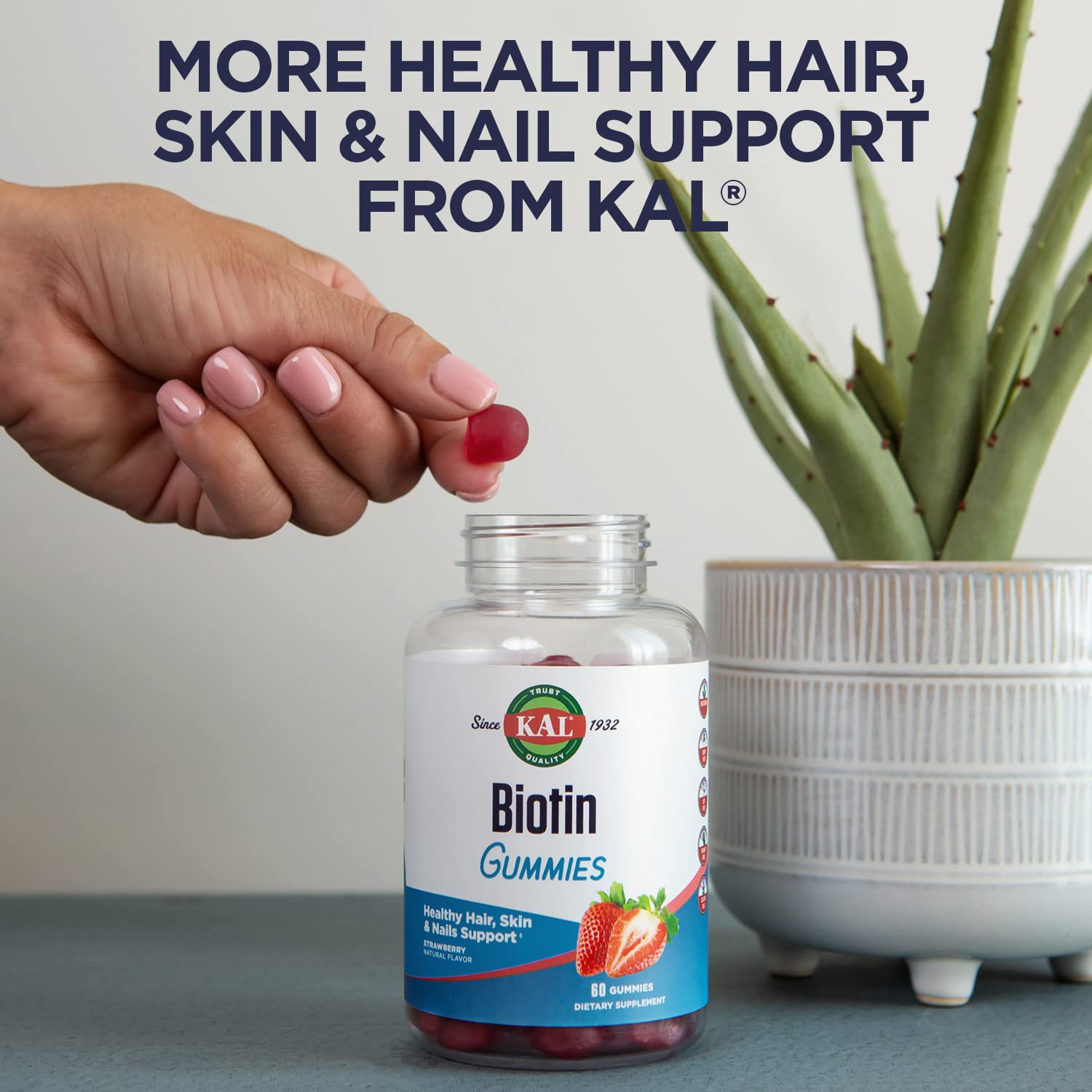 KAL Silica Plus en entorno de cuidado personal para rutina diaria de belleza