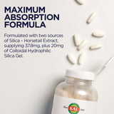 KAL Silica Plus etiqueta nutricional mostrando ingredientes y dosis