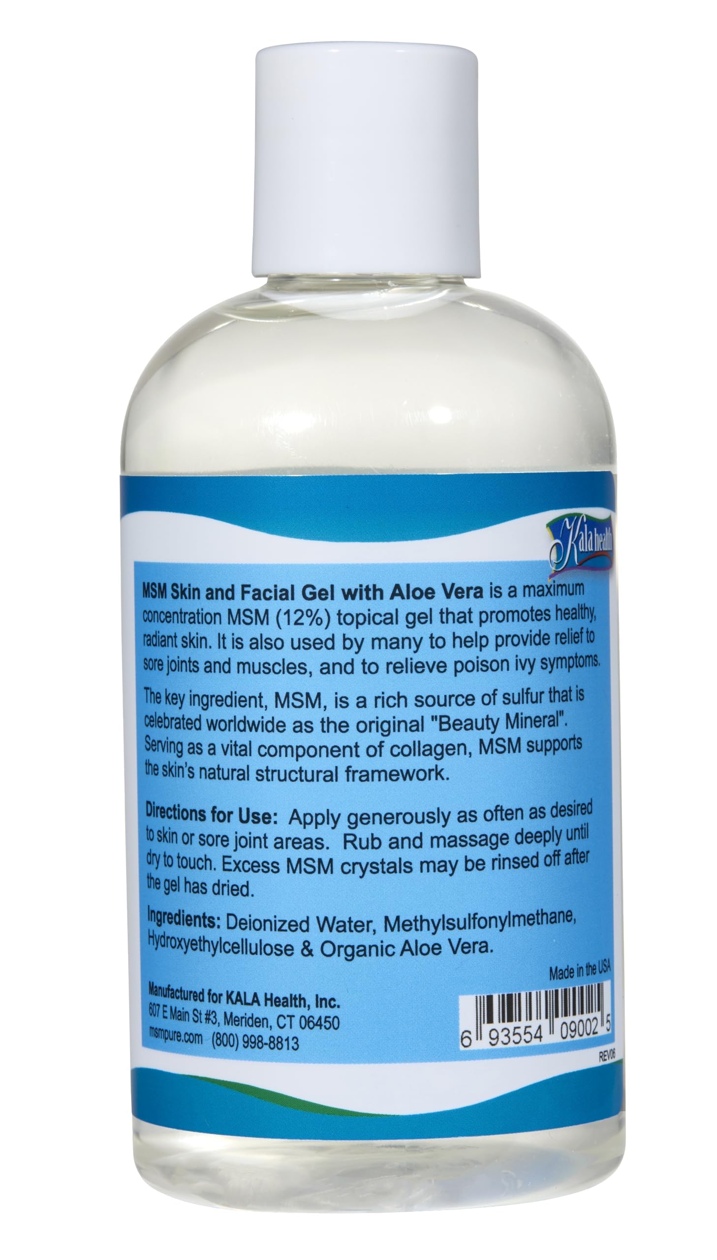 KALA HEALTH gel textura en mano demostrando absorción rápida y ligereza