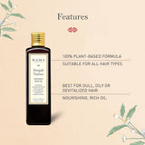 Kama Ayurveda aplicación del aceite en manos para fácil extensión y absorción