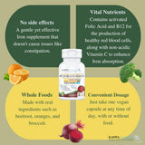 KAPPA NUTRITION etiqueta nutricional destacando hierro y vitaminas