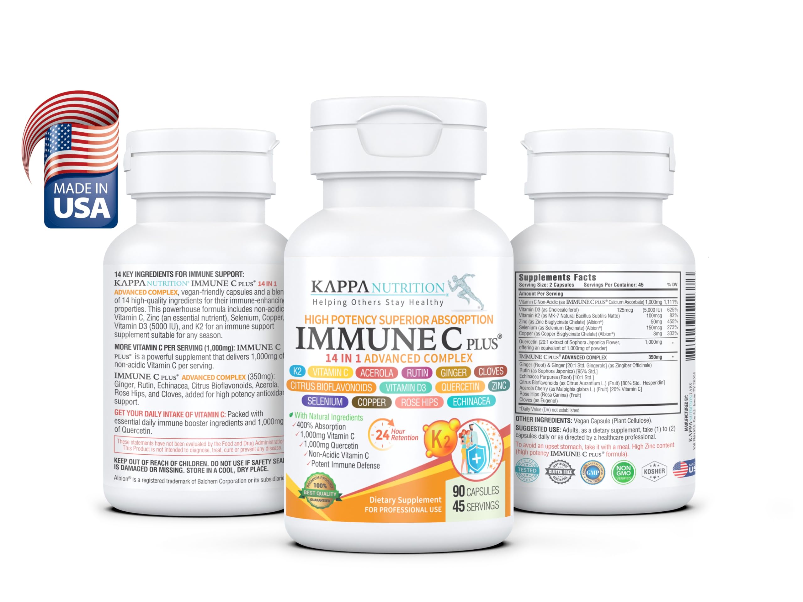 KAPPA NUTRITION caja abierta con cápsulas desplegadas para presentación