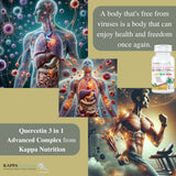 KAPPA NUTRITION frasco abierto con 120 cápsulas mostrando volumen del envase