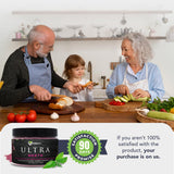 KaraMD UltraBeets en mesa de desayuno demuestra uso diario y conveniencia