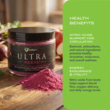 KaraMD UltraBeets porción medidora y cucharita para dosificación cómoda