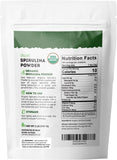 Polvo de espirulina Kate Naturals en primer plano mostrando textura fina y mezcla fácil