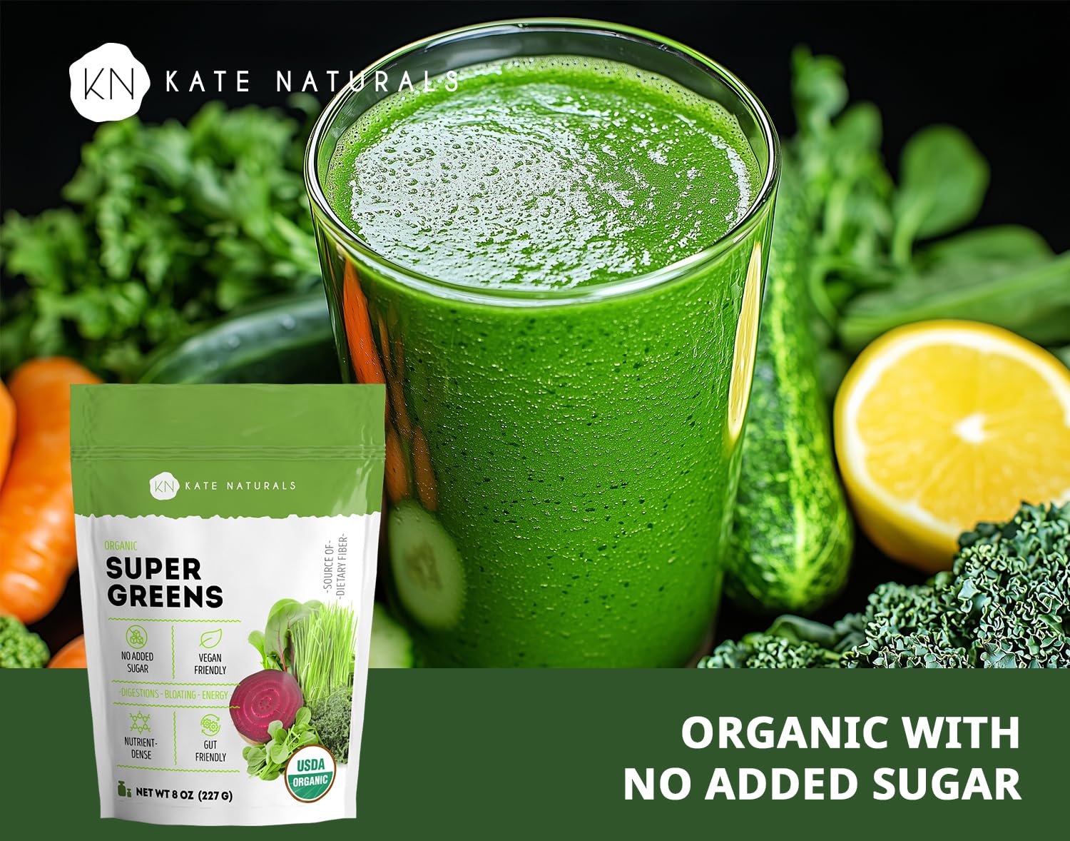 Kate Naturals ingredientes secos en cuenco ilustrando diversidad vegetal