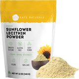 Kate Naturals paquete frontal mostrando 12 oz y beneficios en recetas