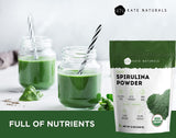 Kate Naturals cucharita con spirulina para dosificar con precisión