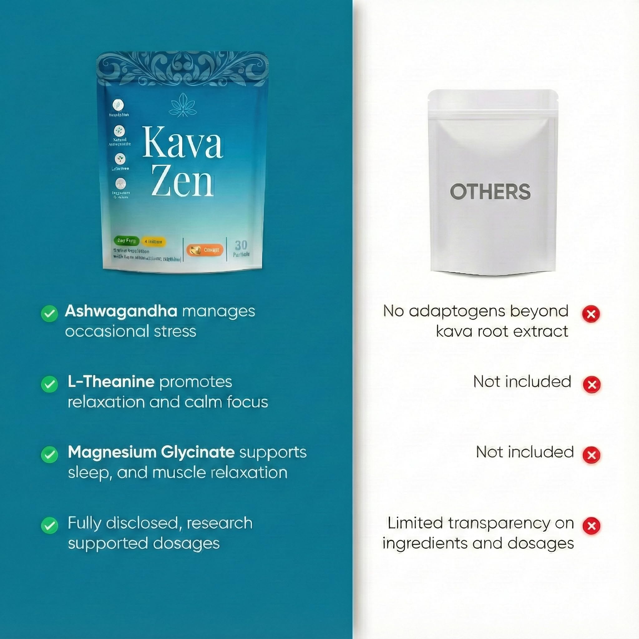 Kava Zen sobre junto a una mano para comparar tamaño y facilidad de transporte