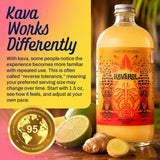 Kavahol detalle de etiqueta con ingredientes y garantía de calidad