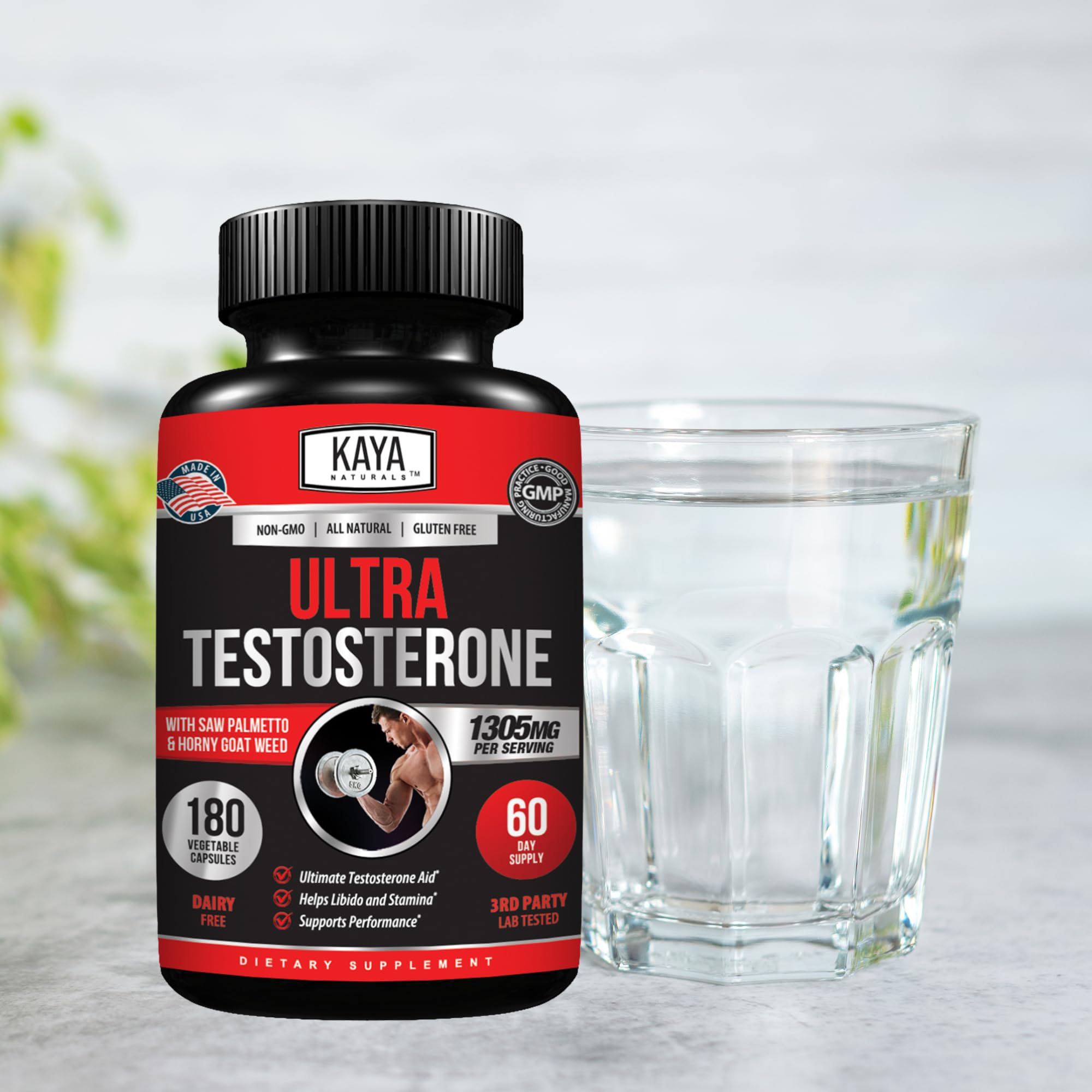 Kaya Naturals suplemento en uso en gimnasio para mejor rendimiento