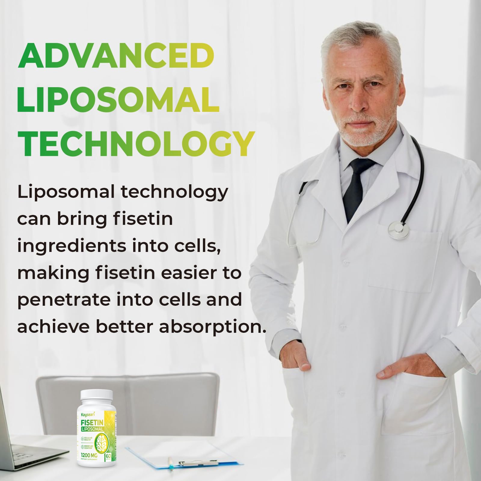 Kayseari corte transversal ilustrando liposoma y mejor absorción potencial