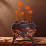 KCKJ difusor frontal mostrando niebla danzante y diseño decorativo