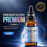 KDrops Classic gotas en la mano mostrando textura y uso práctico