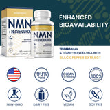 Keberdko etiqueta de ingredientes con información de NMN y resveratrol