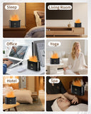 Kelymnaean efecto llama encendido creando ambiente cálido y relajante