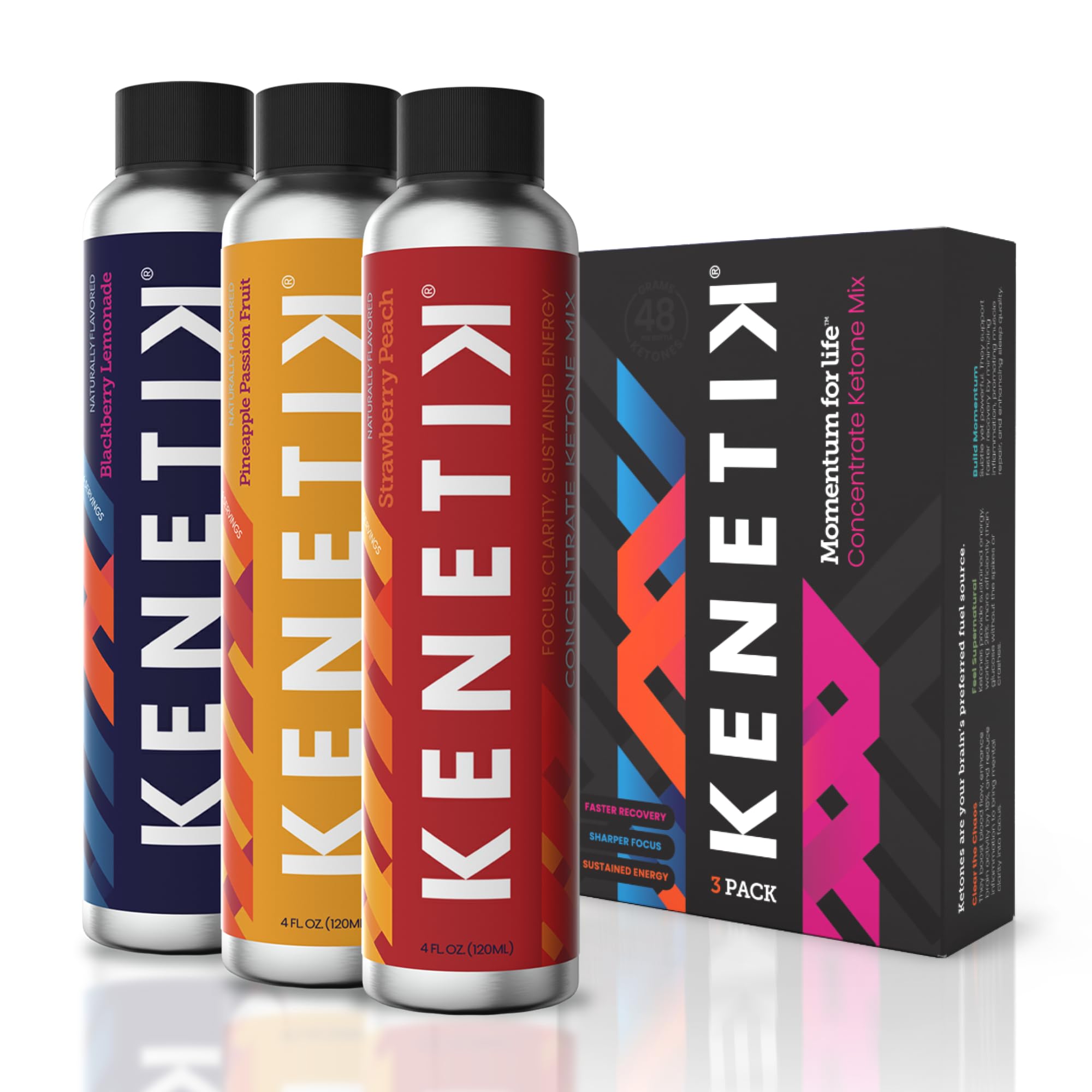 Kenetik lata frente mostrando diseño y conveniencia para llevar