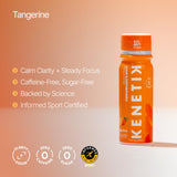 Kenetik shot abierto en mano listo para beber y aumentar enfoque