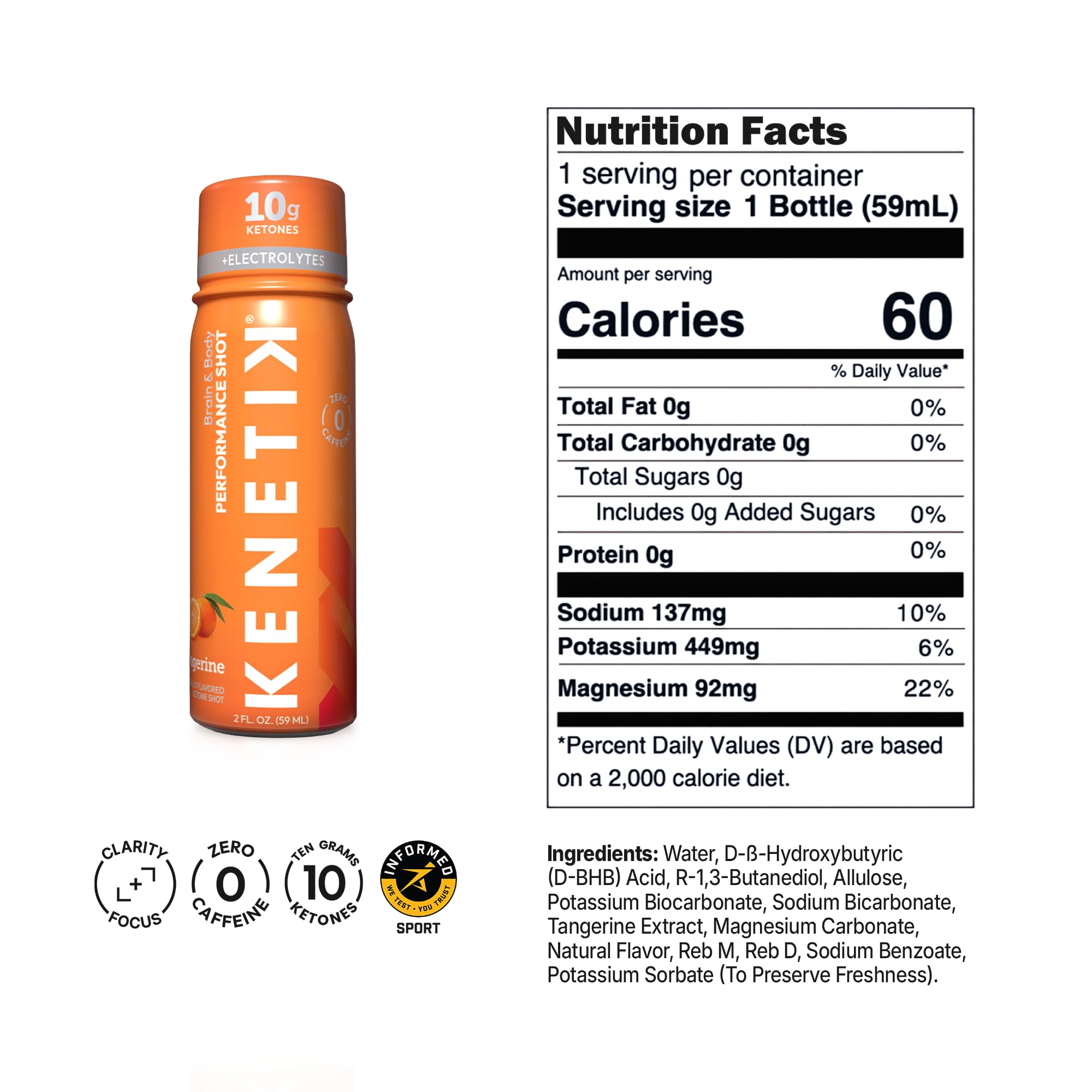 KENETIK shot en mano listo para consumir y ofrecer claridad mental inmediata