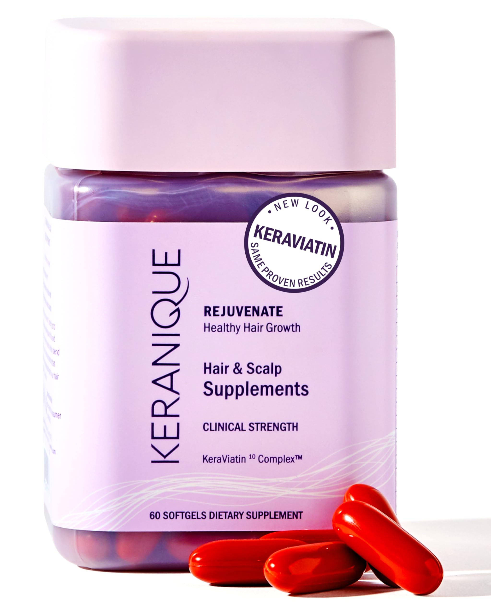 Keranique envase frontal KeraViatin mostrando presentación y confianza