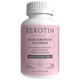 Kerotin frasco frontal mostrando la etiqueta y beneficio para crecimiento capilar