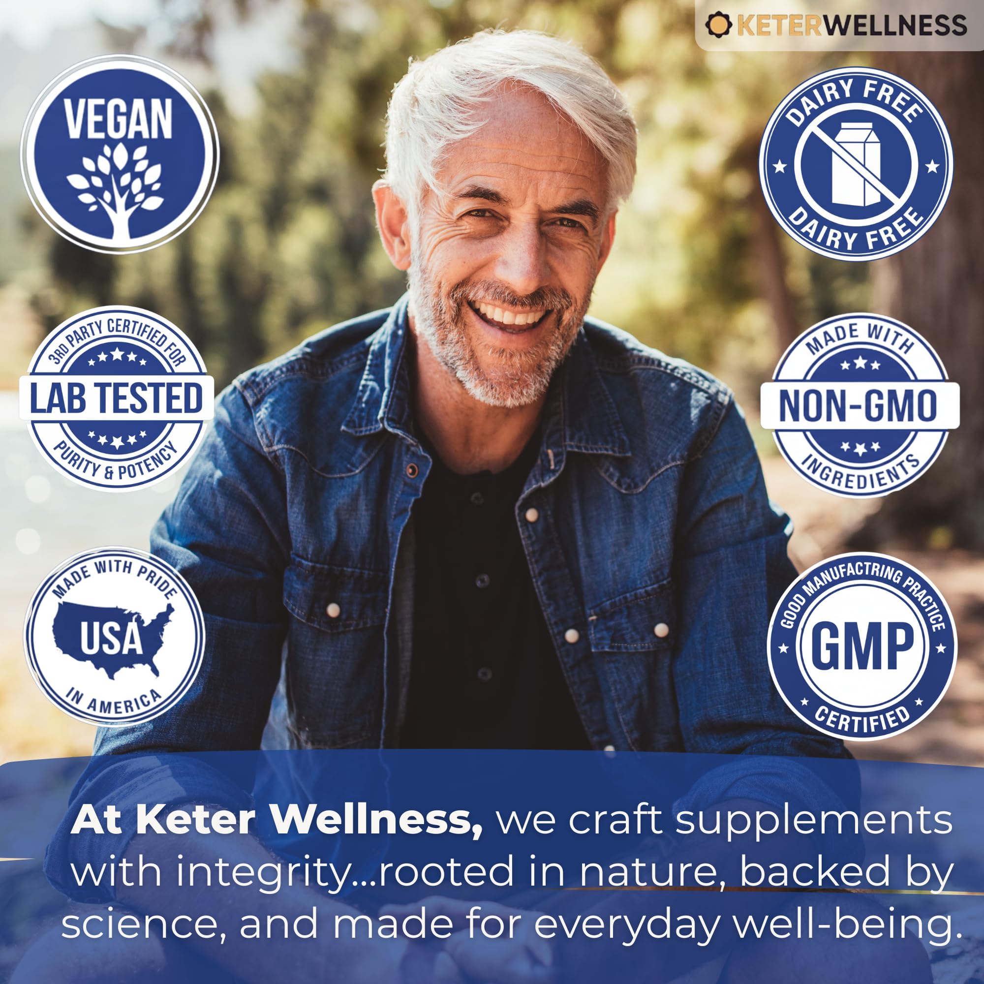 Keter Wellness cápsula junto a moneda para referencia de tamaño