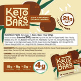 Keto Bars barra sin envase revelando textura densa y sabor para un snack saciante