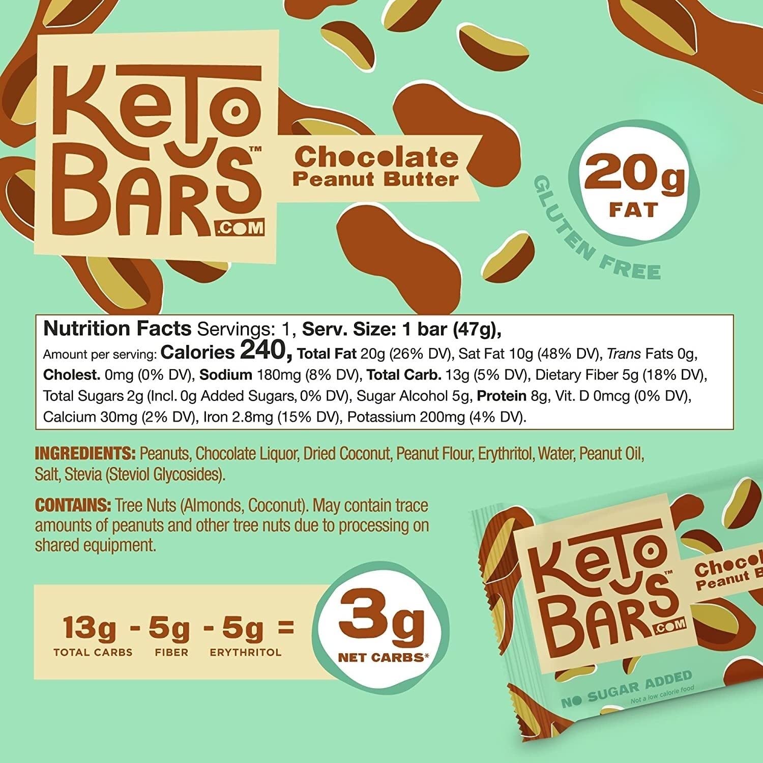 Keto Bars textura corte transversal que revela nueces y chocolate, indica densidad saciante