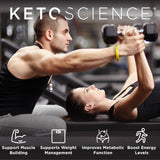 KETO SCIENCE batido cremoso en vaso listo para beber, práctico y saciante
